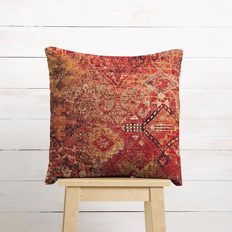 Tela decorativa Tapiz tejido de alfombra – terracotta/rojo fuego,  image number 7