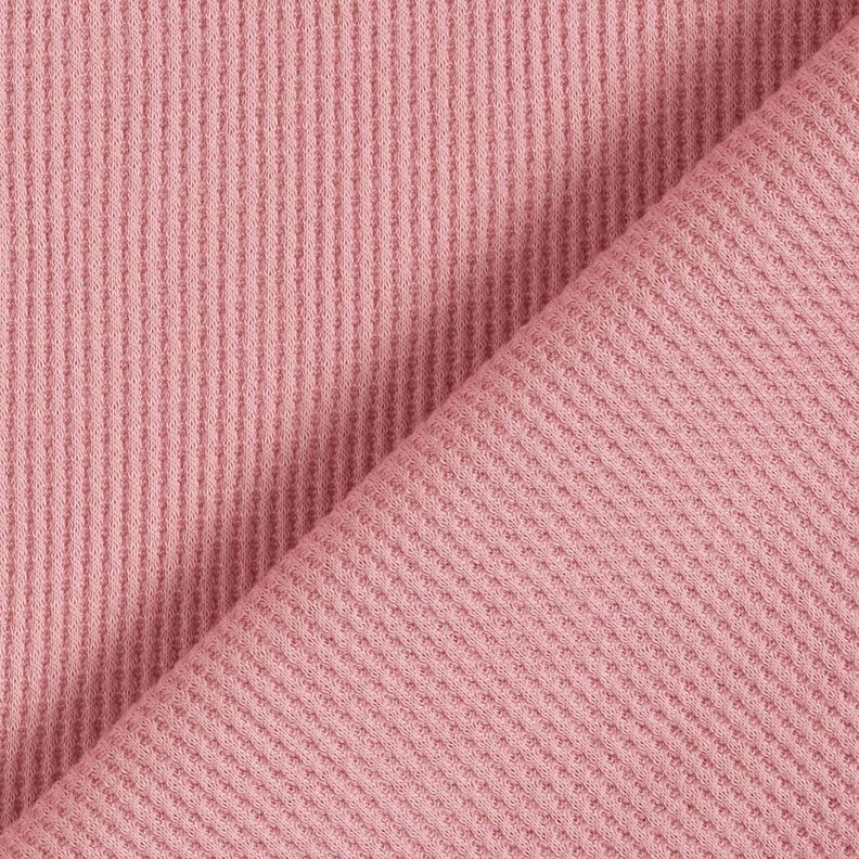 Tela de jersey tipo gofre Uni – rosa antiguo,  image number 3