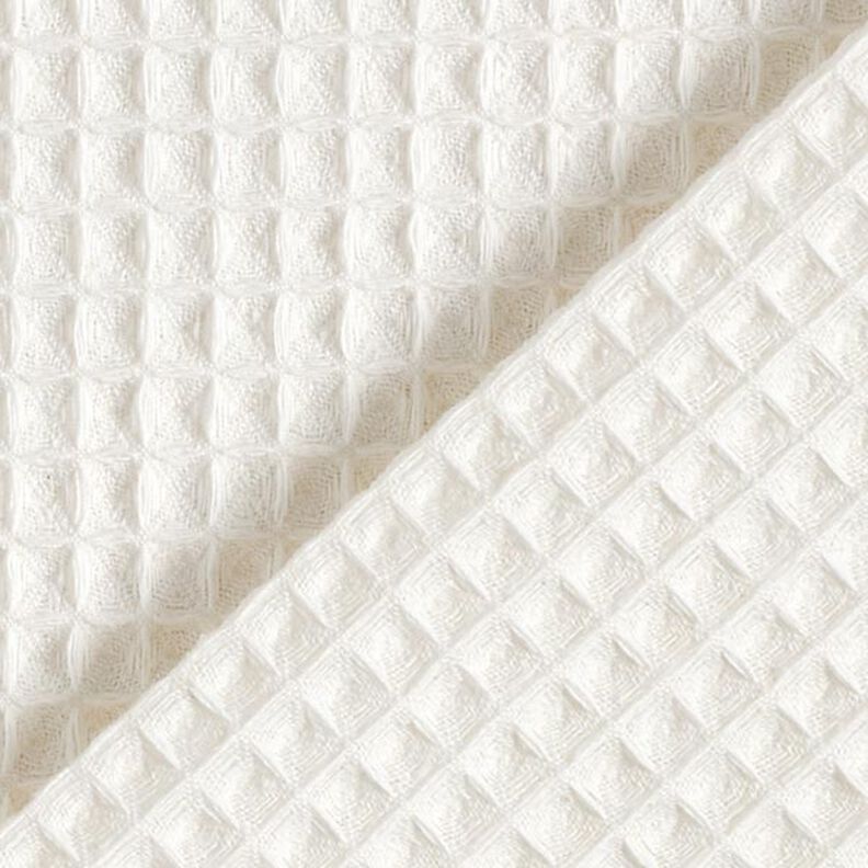 Piqué tipo gofre – blanco lana,  image number 3