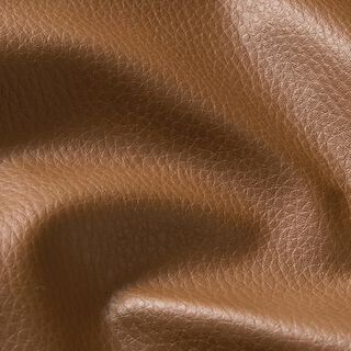 Tela de tapicería Piel sintética en relieve – marrón, 