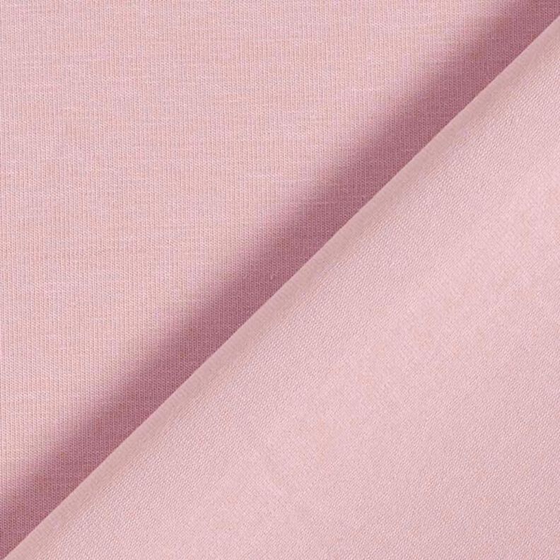 Tela de jersey de algodón Uni mediano – rosa viejo claro,  image number 5