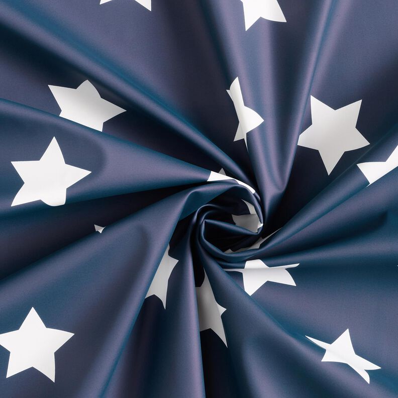 Tela de chubasquero Estrellas – azul marino,  image number 4