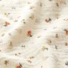 Muselina/doble arruga Flores y erizos – blanco lana,  thumbnail number 2