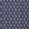 Algodón revestido Estrellas gráficas – azul marino/blanco,  thumbnail number 1