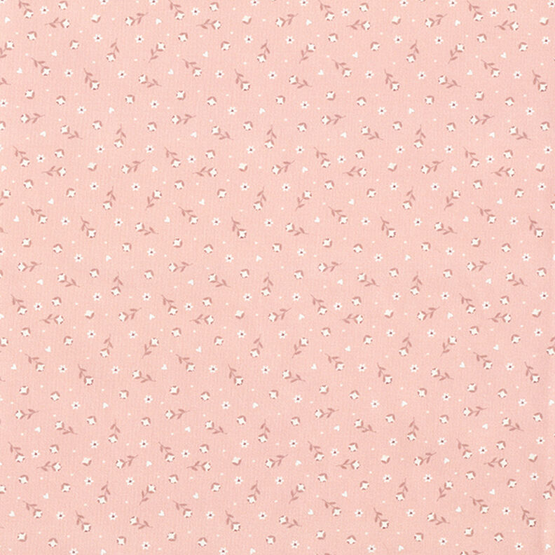 Tela de algodón Popelina Flores pequeñas – rosa antiguo,  image number 1