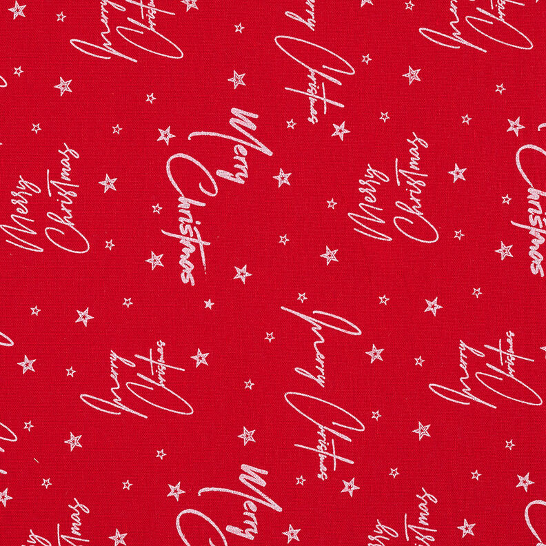 Tela decorativa Lona Felices Fiestas – rojo/blanco,  image number 1