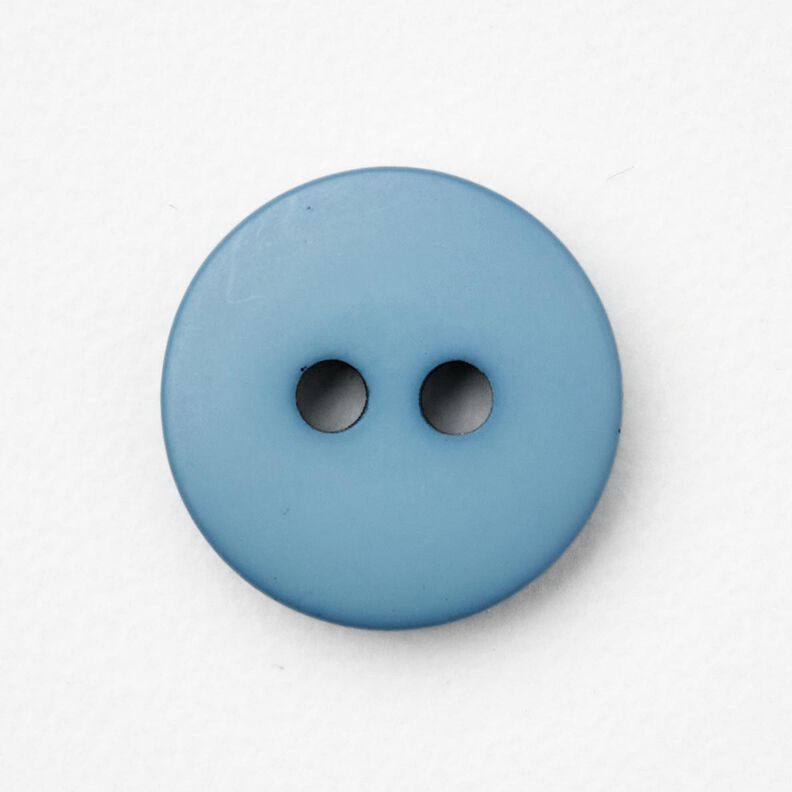Botón redondo de 2 agujeros [Ø 11 mm] – azul brillante,  image number 1