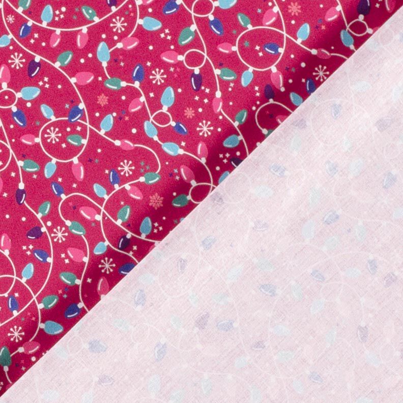 Tela de algodón Popelina Cadena de luces – púrpura/azul claro,  image number 4