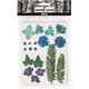 Flores prensadas & Hojas [19 piezas] - azul/verde,  thumbnail number 2