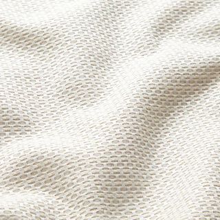 Tela decorativa Jacquard Pequeños panales – beige claro | Retazo 70cm, 