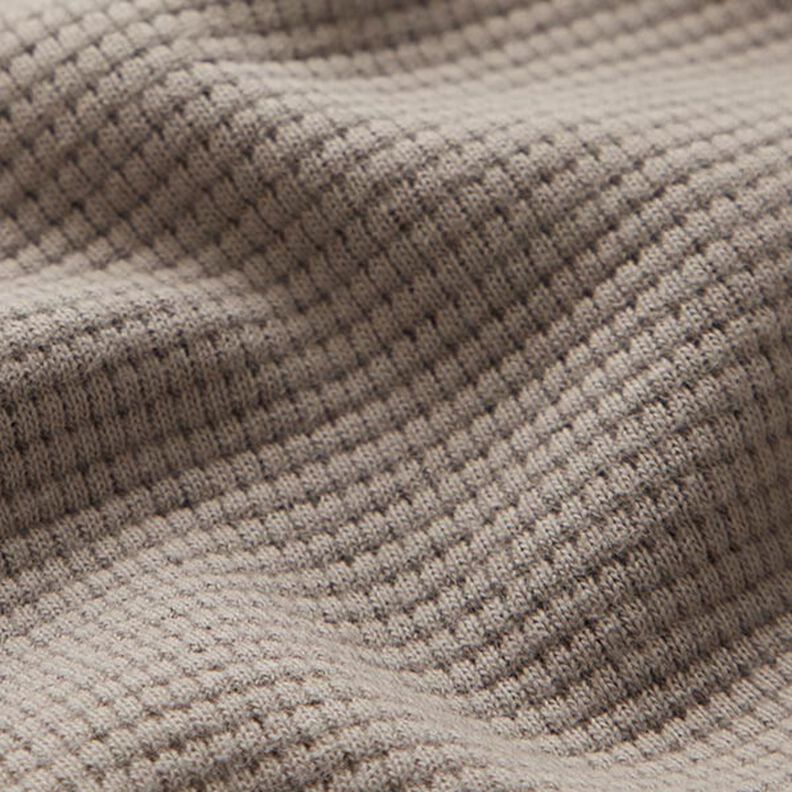 Jersey de algodón tipo gofre mini Uni – gris pardo,  image number 3
