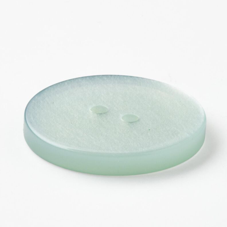 Botón de 2 agujeros brillante [Ø 25 mm] – menta suave,  image number 3