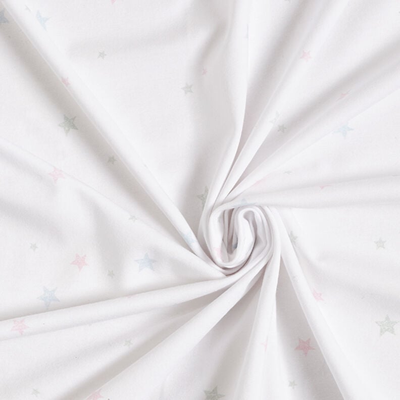 GOTS Tela de jersey de algodón Estrella Apariencia de sello | Tula – blanco,  image number 3
