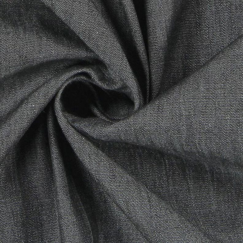 Denim de algodón ligero – negro,  image number 2
