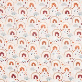 Popelina arcoíris – beige claro, 