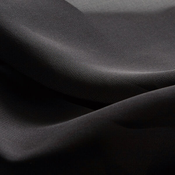 Chifón de seda – negro,  image number 5