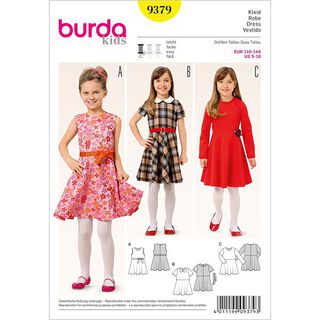 Vestido de niña, Burda 9379, 