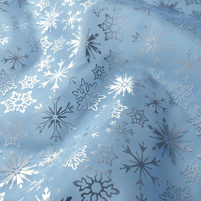 Organza con copos de nieve – azul claro,  image number 2