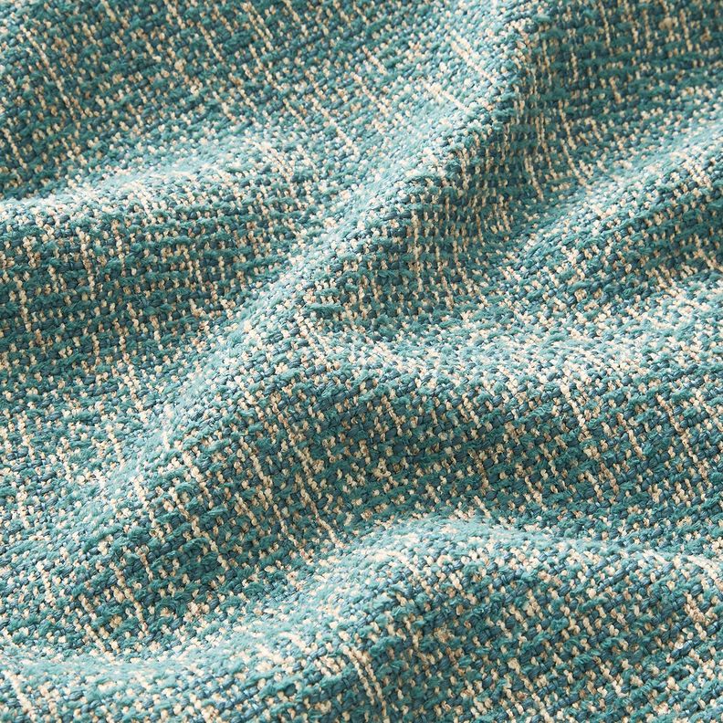 Tela de tapicería Tejido colorido – petroleo ligera/marrón claro,  image number 2