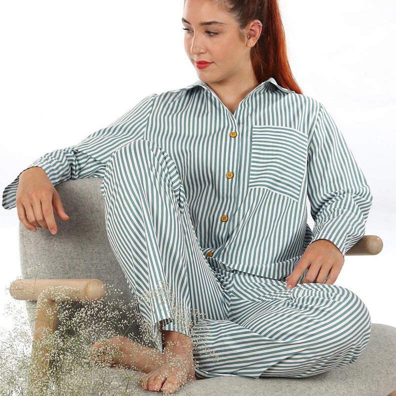 FRAU HILDA Pijamas con versiones cortas y largas. | Studio Schnittreif | XS-XXL,  image number 6