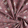 Tela de jersey de algodón Prado con flores – rosa viejo oscuro,  thumbnail number 3