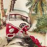 Tela decorativa Pieza de tapiz VW Bulli – naturaleza/rojo,  thumbnail number 4
