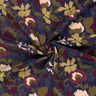 Tela de jersey romaní Campo de flores – azul marino/merlot,  thumbnail number 3