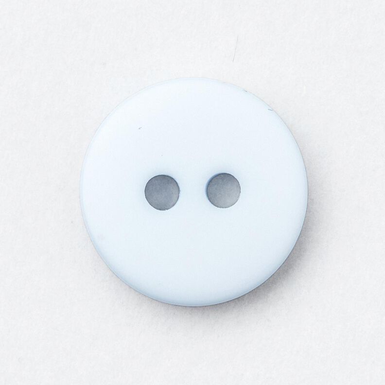 Botón redondo de 2 agujeros [Ø 11 mm] – azul plateado,  image number 1