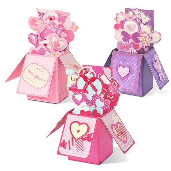 Set de cajas desplegables Amor [ 3Unidad ] – pink/rosa,  image number 1