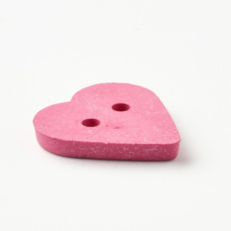Botón de corazón [Ø 15 mm] – pink,  image number 3