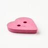 Botón de corazón [Ø 15 mm] – pink,  thumbnail number 3