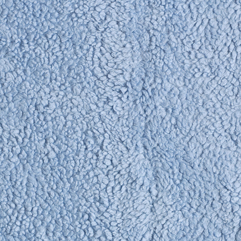 Algodón sherpa Uni – azul claro,  image number 1