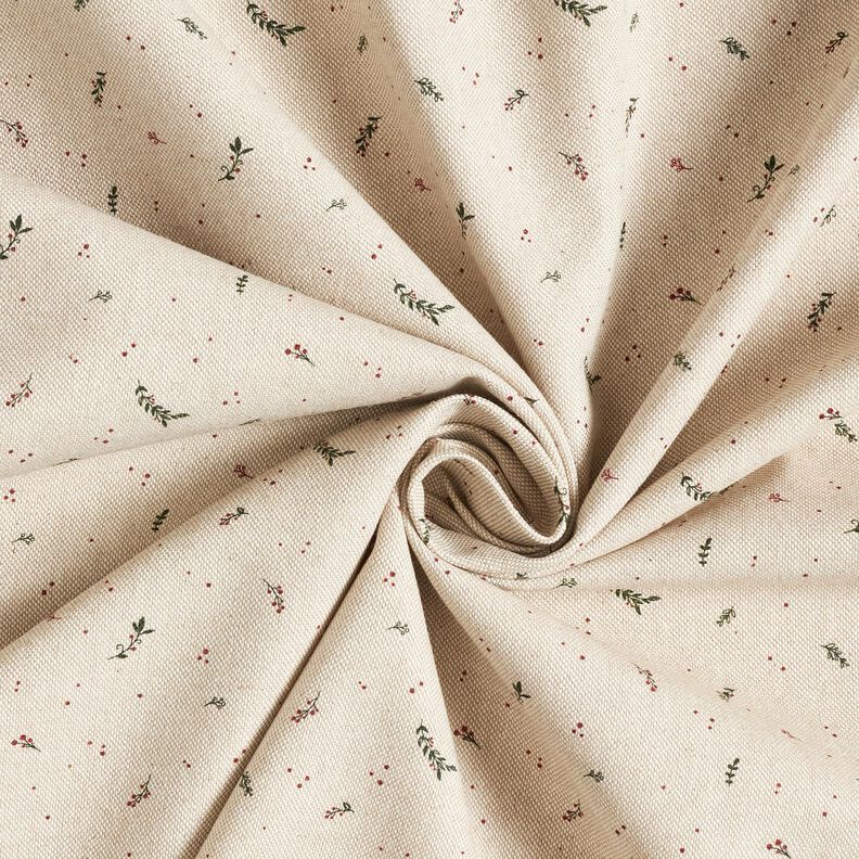 Tela decorativa Panama media Peque&ntilde;as bayas de invierno &ndash; naturaleza/carm&iacute;n,  image number 3