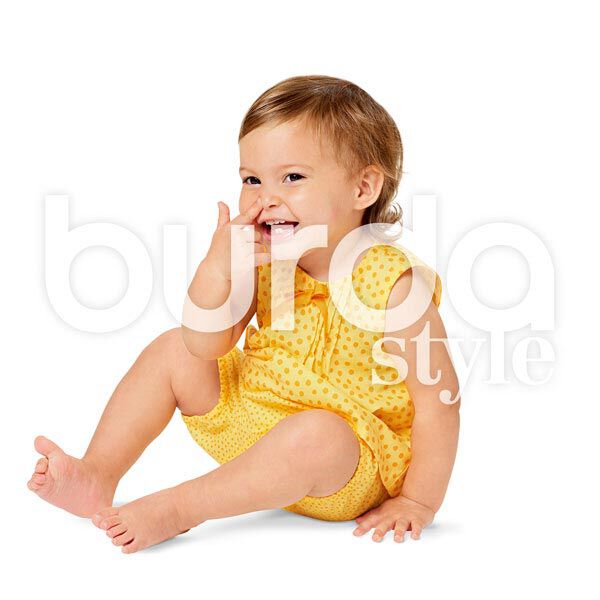 Vestido de bebé/blusa/pelele, Burda 9358,  image number 5