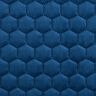 Tela de tapicería Terciopelo acolchado en diseño de panal – azul marino,  thumbnail number 1