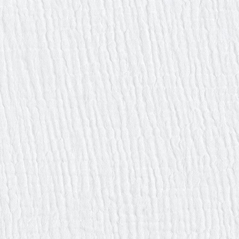 GOTS Muselina de algodón de tres capas – blanco,  image number 4