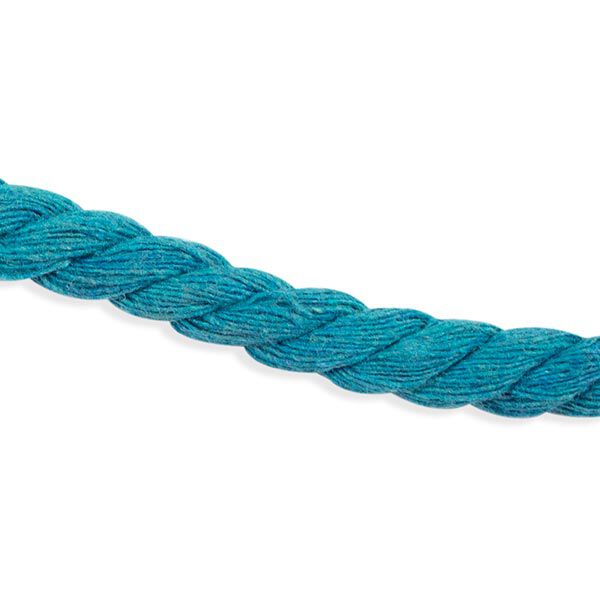 Cordel de algodón [ Ø 8 mm ] – azul turquesa,  image number 1