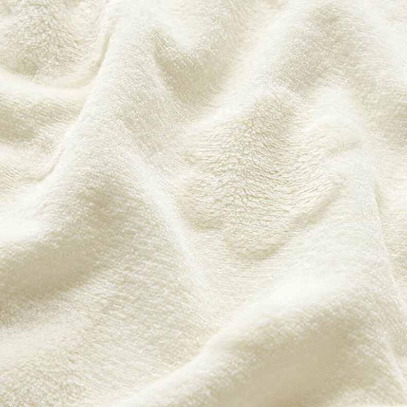 Polar suave Estrellas y flores – blanco lana,  image number 2
