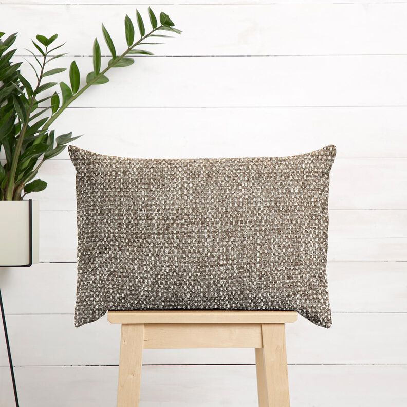 Tela de tapicería Estilo bouclé colorido – marrón oscuro/beige claro,  image number 6