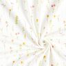 Tela de jersey de algodón Flores de pradera de acuarela Impresión digital – marfil/rosa antiguo,  thumbnail number 3