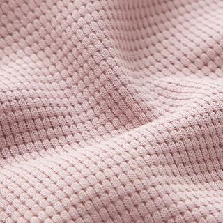 Jersey de algodón tipo gofre mini Uni – rosa antiguo, 