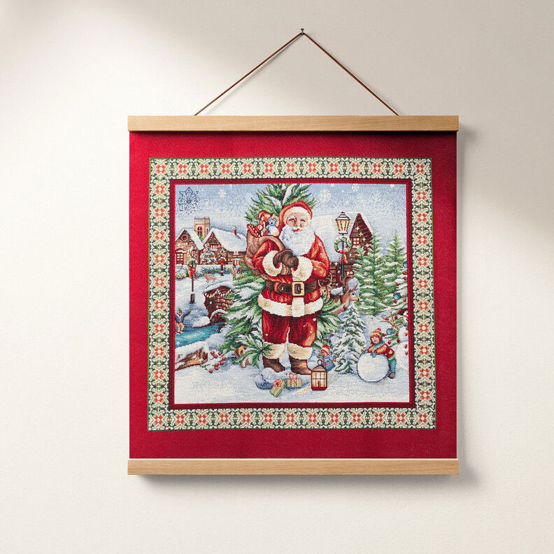 Panel Tapiz Visita navideña – carmín,  image number 6