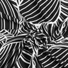 Tela de jersey de viscosa hojas abstractas – negro/blanco,  thumbnail number 4