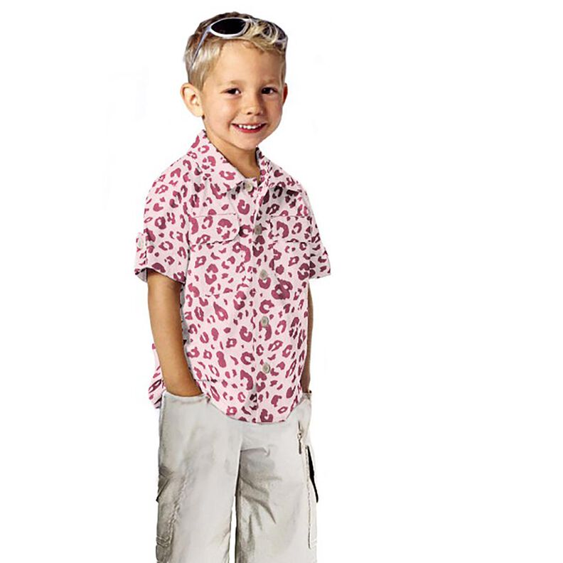 Franela de algod&oacute;n Estampado de leopardo &ndash; rosa/pink,  image number 5