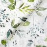 Tela viscosa dobby hojas – blanco/verde oscuro,  thumbnail number 4