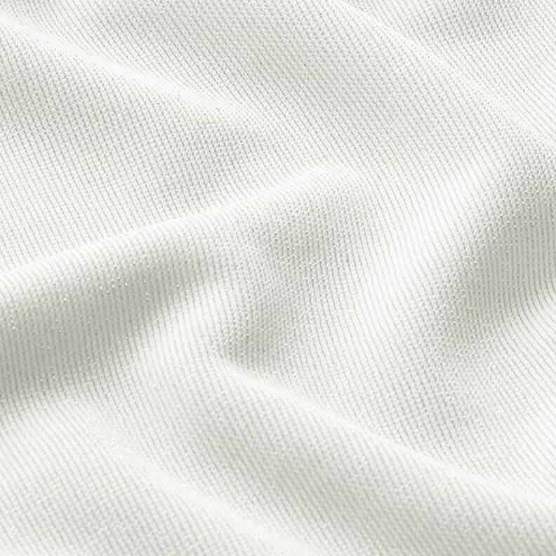 Tela jersey purpurina Uni – blanco,  image number 2