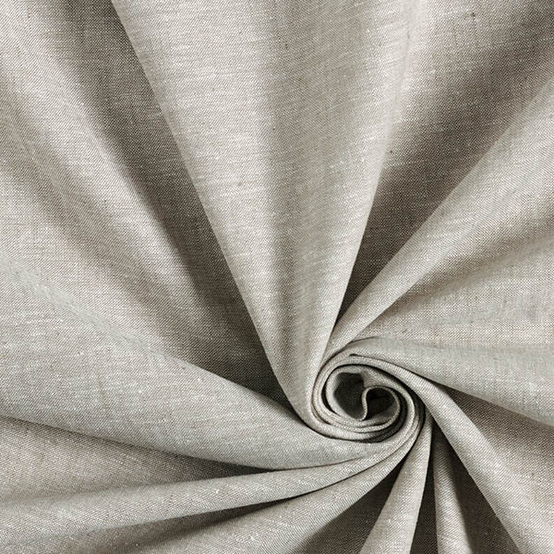 Lino y algodón Melange – gris pardo,  image number 1