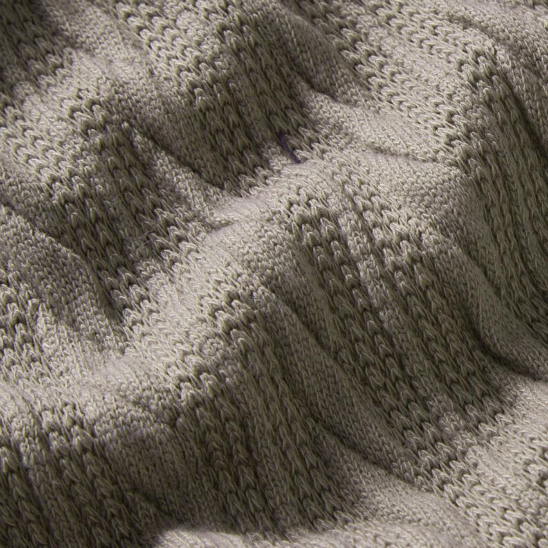 Punto Cloqué Patrón trenzado – gris seda,  image number 2