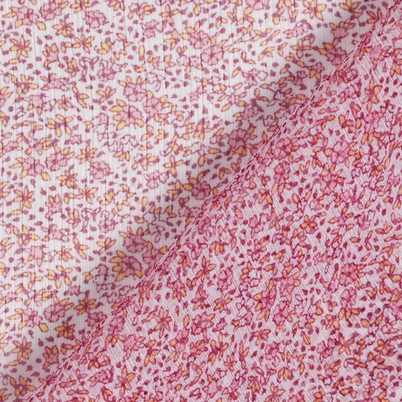 Chiffon crepe Millefleurs – rosa antiguo,  image number 4