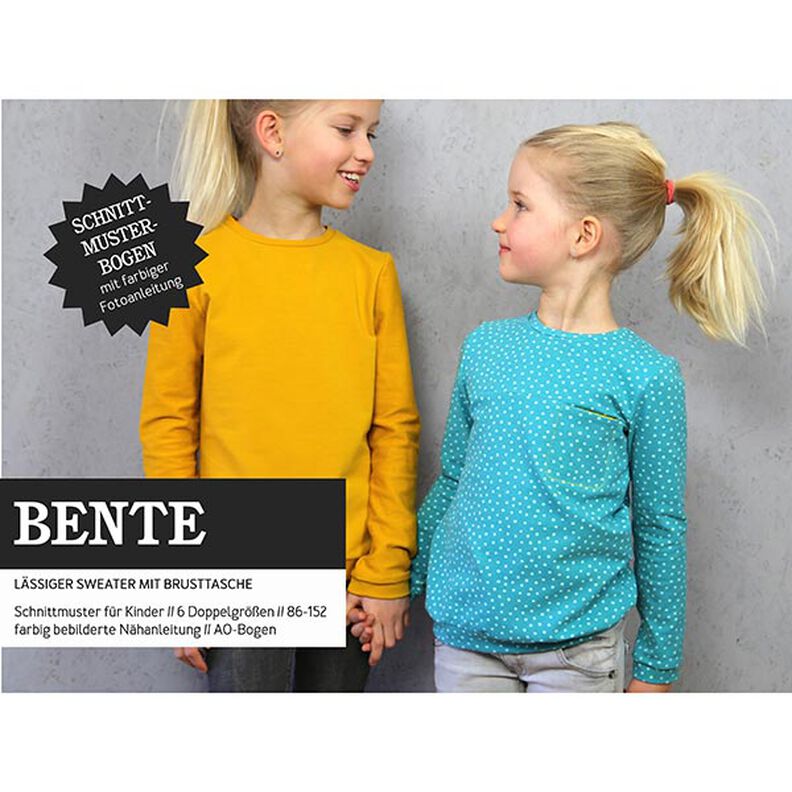 BENTE - Suéter con bolsillo en el pecho, para niños, Studio Schnittreif  | 86 - 152,  image number 1